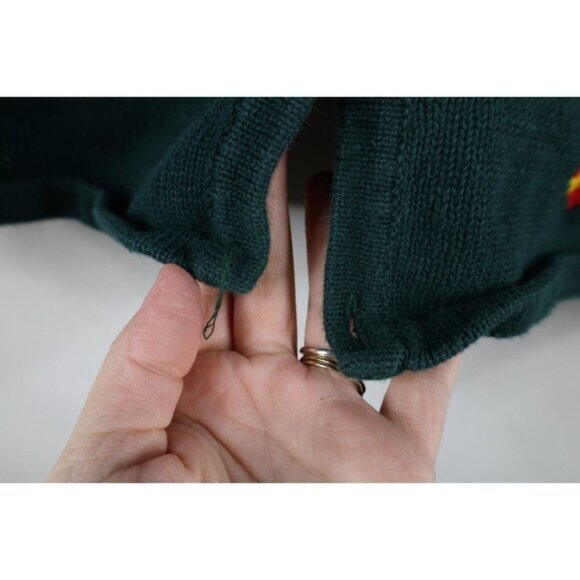 Vintage Y2K 2001 Womens 3X Christmas Cat Bells Wool Blend Knit Cardigan Sweater - Picture 8 of 16